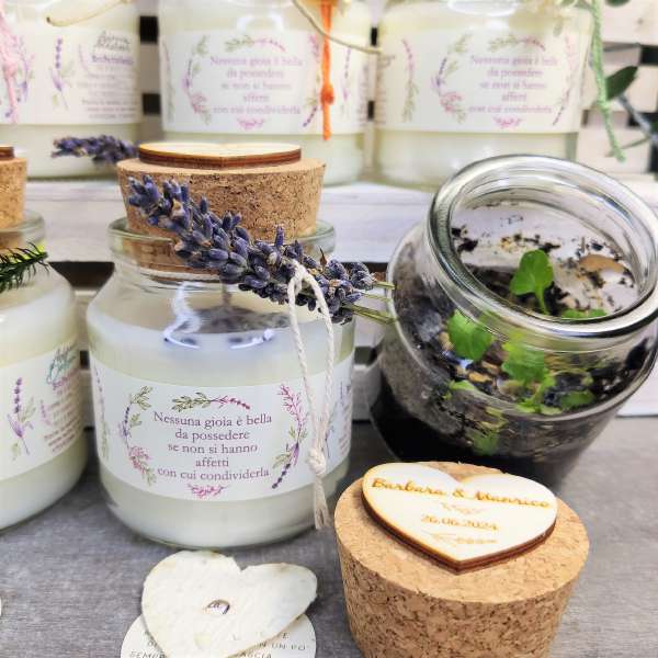 bomboniere candele profumate ecofattoart